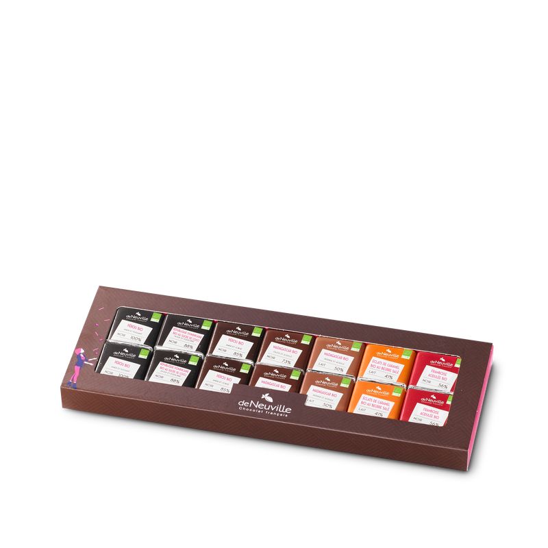 Coffret 42 carrés Dégustation bio Hover