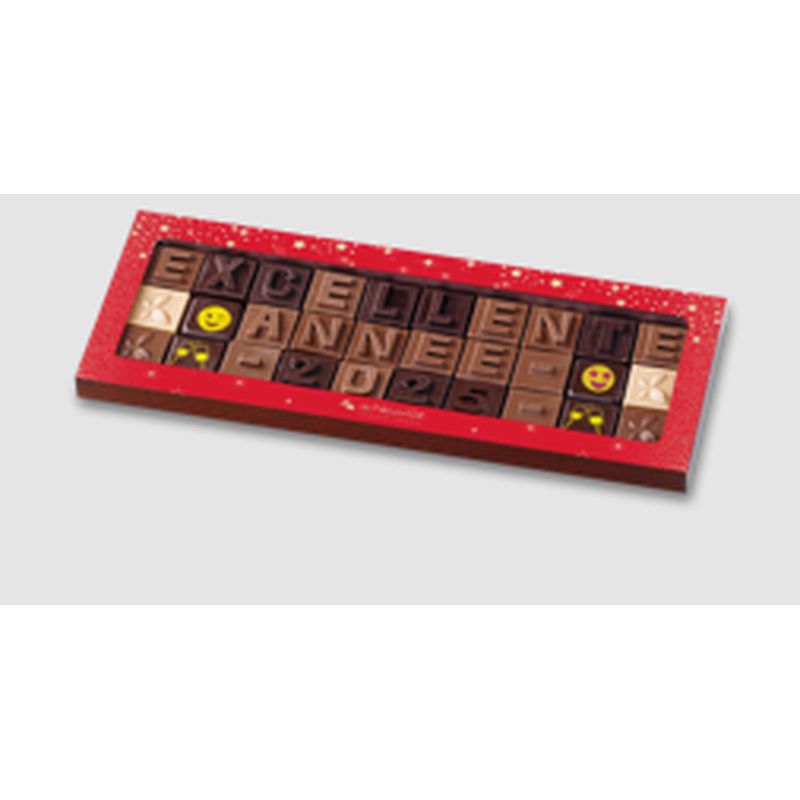 Message chocolat - "Excellente année 2025" Hover