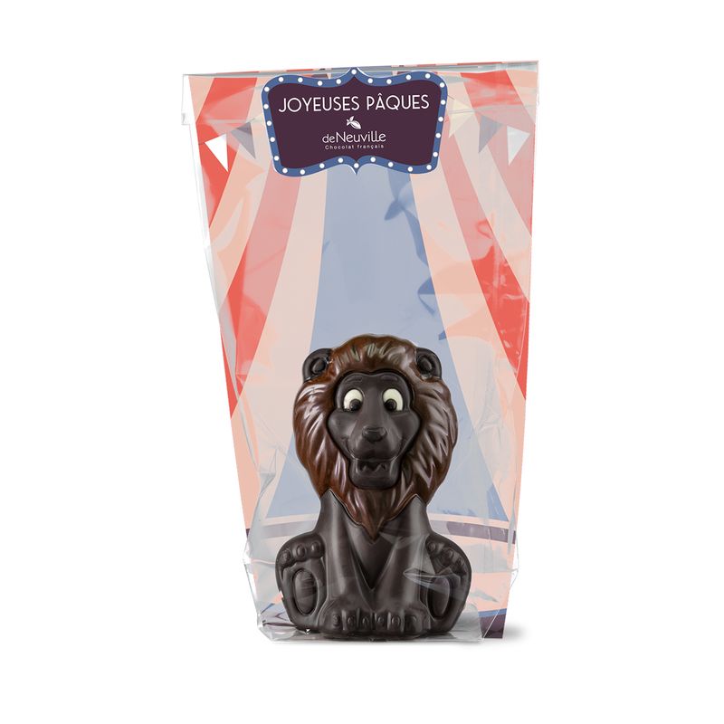 Léon le lion - chocolat noir Hover